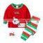 Christmas Baby pyjamas Fall Winter Snowman Santa Claus print Sleepwear Nightwear bedgown sleepcoat nighty