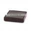 RTS small size pvc square faux leather pouf ottoman seat on sale