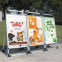 Aluminium alloy poster stand billboard type A AD stand folding display stand