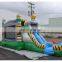 popular commercial grade inflatable double dual 2 lane toxic bounce house water combo