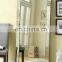 Cheap rectangle custom size China factory framed beveled glass border mirror