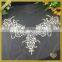 Wholesale handmade neckline rhinestone applique with crystal beaded trim FHA-038