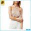 Custom wholesale stylish lace sheer strapy sexy tight ladies plain crop tops