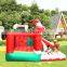 Christmas Inflatable Bouncer House With Air Blower And Jumping Castle With Slide