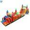 Custom inflatable obstacle climbing hill race for sale,inflatable obstacle course kids custom sport game