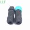 ip68 Outdoor 3pin Cable M12 Connector 2 4 5 6 7 8 2+2 2+3pin mini waterproof  solder seal wire connector