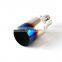 Straight outlet chroming black and bluing 230mm Length 60mm Inlet universal exhaust nozzle