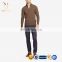 Men High Collar Half Zipper Cashmere Sweater Knitting Pattern