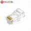 MT-5053A Fully Stocked RJ45 Cat.6A Modular Plug 8P8C Gold Plated LAN Plug