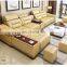 U Shape Genuine Leather Sofa Modern Living Room Sofa Set Furniture