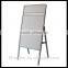 Aluminum poster board stands_Shops metal double sides pop display sign stand manufactuer