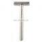 Classic Doule Razor Blade Silver Shine Safety Shaving Razor