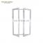 China supplier customized size powder coating wrought iron designs windows double tempered large glass CASEMENT window