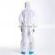 White Disposable Coveralls with Hood, Elastic Cuffs & Ankles, Zipper. Unisex PPE Workwear for Cleaning, Painting.