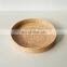 White Woven Round Rattan Tray, Coffee Table Tray, Round Boho Serving Tray for Table Wholesale