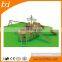 Outdoor playground wooden material for kids playhouse for sale