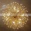 Home Decor Gold Pendant Light Restaurant Hanging Hotel Modern Branch Crystal Chandelier