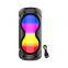 ZQS4269 portable 8W power 2*4 inches subwoofer wireless bluetooth speaker with colorful lights