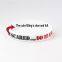 Customized Encourage Logo Promotion Inspiration Adult Debossed Inkfilled  Promotional Silicone Wristbands