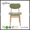 China modern solid green wood chair