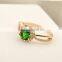 Mens natural stone emerald gold 18k ring russia