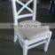 RCH-0802 Low Price White Comfy Fabric Dining Chairs