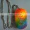 Pet Dog Safety LED Collar Pendant Tags , metal Flashing Blinking Glow Light
