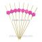 party cocktail decoration valentine bamboo hearts stick