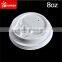 Healthy closing plastic lids for hot coffee cups