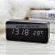 Large rectangular USB chargeable square LED clock