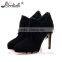 Wholesale OEM suede material fashion design ladies pump shoes