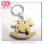 Custom Craft Wooden Horse Shaped Keychain and Key ring