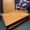 B5 brown pu organizer notebook zipper