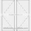 2016 good quality pvc profile casement house windows