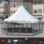 Unique design glass door polygon tent for wedding party