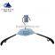 Fashionable metal clothes and pants hanger with plastic hook