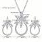 Wholesale  Silver Cubic Zirconia Jewelry Set