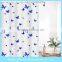 High quality and cheap PEVA Stripe Colorful butterfly Shower Curtains