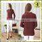 Malaysia Dull-Red Flannel Office Flock Blouse                        
                                                Quality Choice