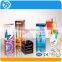 Crystal clear tubes,plastic square shaped pop-up tubes