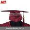 High School Graduation Cap and Gown Shiny Maroon