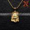 Men or women's 18K Gold Plated Filled Hip Hop Stainless Steel Jesus Head Pendant                        
                                                Quality Choice