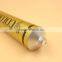 High Quality new design gold color aluminum shining packaging tube