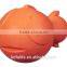 eco friendly rubber golden fish shaped doy toy durable Squeaky chew toy