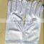 white microfiber nylon tricot glove