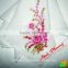 Flower design with hand embroidery handkerchief