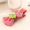 new style with sweet heart button multi color Boutique grosgrain hair clip fancy hailgrips