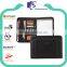 Fashion black a5 leather portfolio with zipper                        
                                                Quality Choice