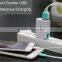 Original USAMS Foldable Square Double USB Fast Charger For Apple / Smartphone / PSP Mobile Phone Travel Charger