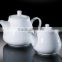 high quality durable super white porcelain tea pot & coffee pot H0535